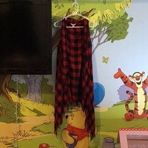 A sleeveless cardigan